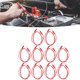 thumbnail image 4 of Juego De Enchufes Tipo Banana, Funda De PVC Resistente Al Desgaste, Buena Conductividad, 10 Juegos De Cable De Prueba Macho A Hembra, Carcasa De Plástico PA Para Pruebas OTVIAP Rojo, 4 of 8