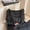 black, variant on Messenger Bag for Women Denim Shoulder Bag Crossbody Bag Young Women Stitching Detail Leisure Travel Large Capacity Multiple Compartments Adjustable Strap Casual Daily Commute School Shopping Weekend