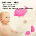 thumbnail image 3 of DUNCHATY Baby Bathtub Faucet Cover, Bathtub Faucet Baby Shower Protection Cover, Baby Bath Spout Cover, Soft Silicone Bathtub Faucet Safety Toys for Kids with 2 Small Toys, Universal Fit, Pink, 3 of 7