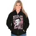 thumbnail image 4 of Betty Boop Kanji Hashtag Attitude Women Plus Size Zipper Hoodie Brisco Brands 4X, 4 of 5