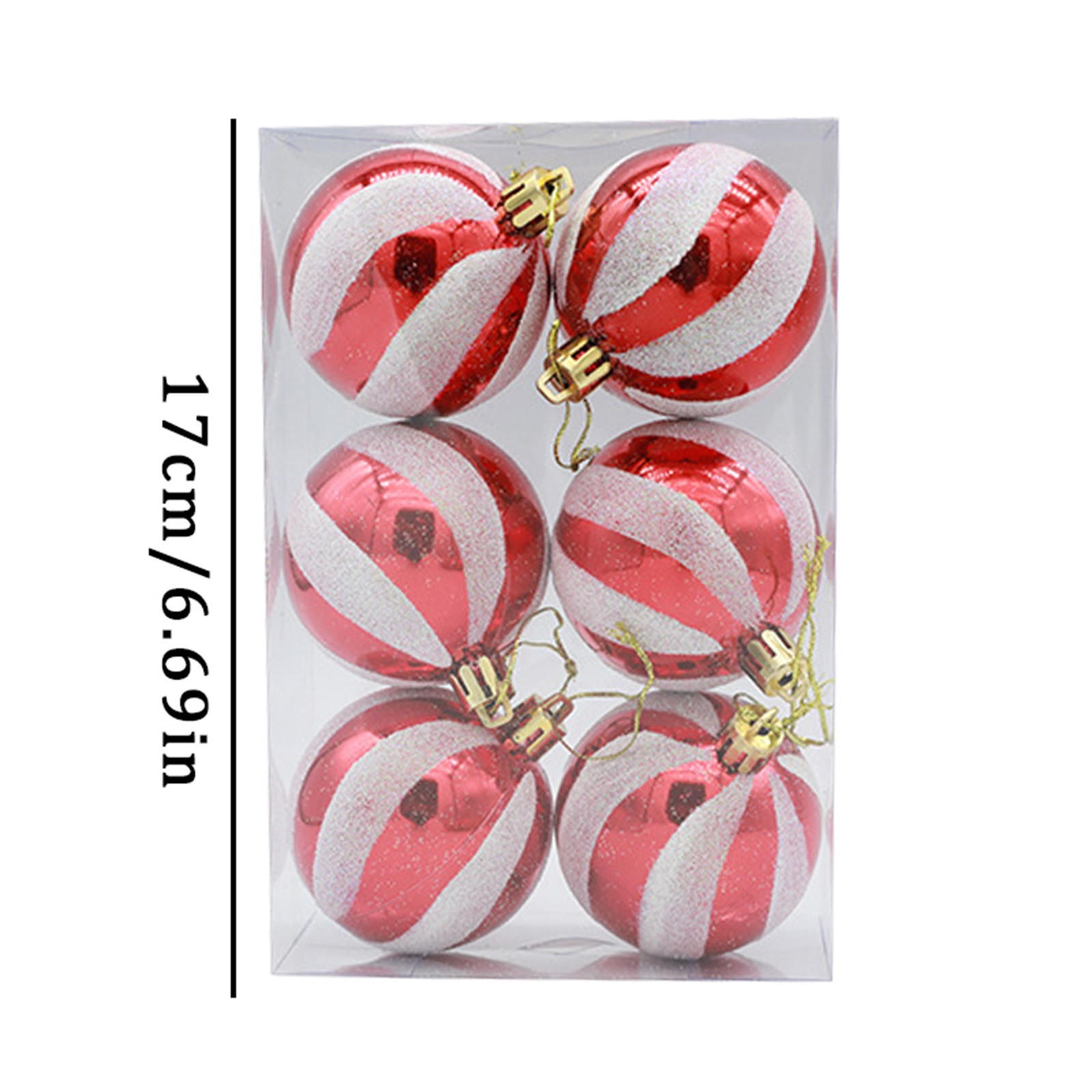 Taozyaoye Clearance Lightning 6 Pcs Christmas Ball Ornaments For Tree 