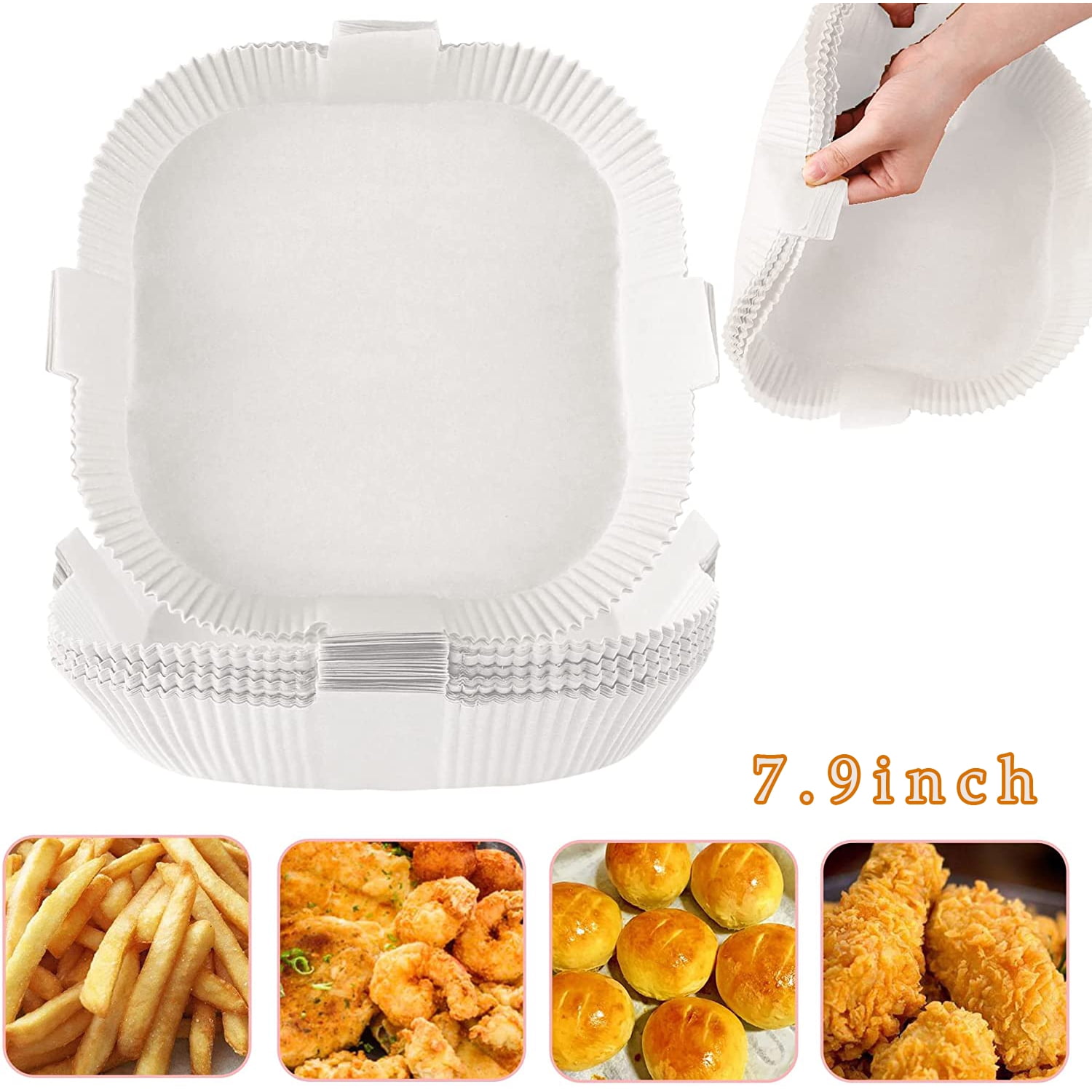 7 Qt. White Teflon-Free Ceramic Air Fryer with Recipe Book, 1 - Gerbes  Super Markets