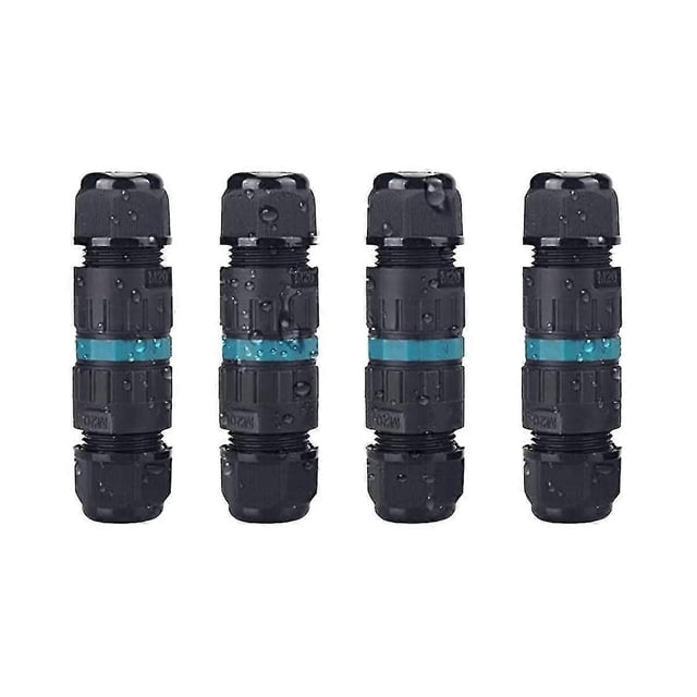 Empalme de cable impermeable con conexión a tierra, manguito de conexión de cable de 3 conductores, adecuado para cables de 5 a 9 mm.