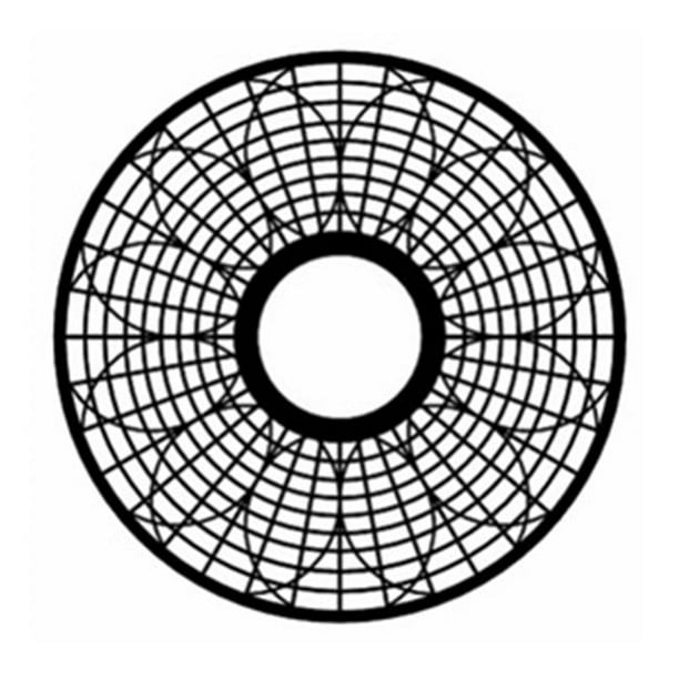 All State Plastics C7 White Circle Paint Can Stacker 24 Pack