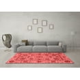 thumbnail image 3 of Ahgly Company Indoor Rectangle Abstract Red Modern Area Rugs, 5' x 7', 3 of 4