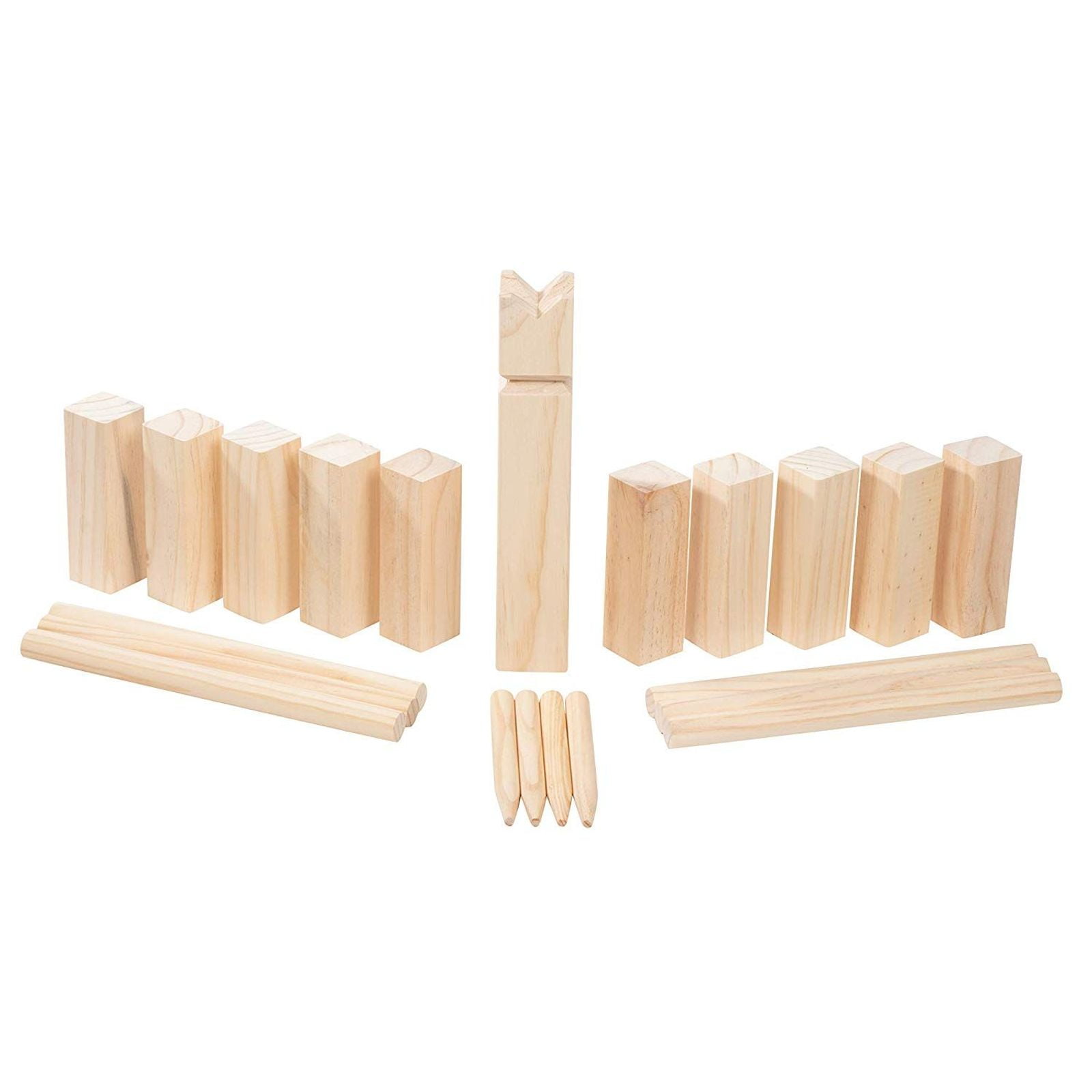 Juvale Kubb Game Set - 21-Piece Wooden Yard Game with Carrying Viking Chess, Combine Bowling and Horseshoes, for Backyard, Outdoor, Beach, Lawn, Natural Wood, - Walmart.com
