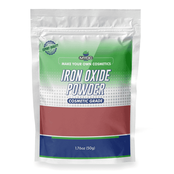 Myoc Iron Oxide Powder (50g/1.76 Oz) Cosmetic Grade, for Pigment, Sunscreen, Makeup, Pottery & Slime