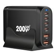 thumbnail image 5 of New 200W GaN Desktop charger 6-port USB Type C PD Charger Fast Charge 3.0 Fast Charger Mobile USB charger (200W-UK-W), 5 of 7