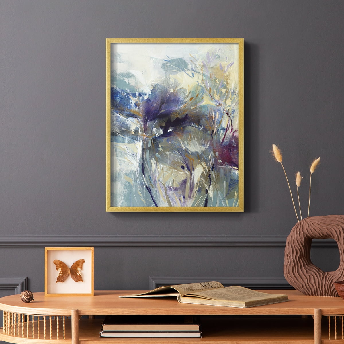 Meadow Saffron I in Gold Solid Wood 8 x 10 Framed Print