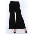 thumbnail image 3 of PLNA8200 - Women's Casual Comfy Wide Leg Palazzo Lounge Pants (S~4XL), 3 of 27