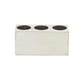 thumbnail image 1 of HomeRoots 416247 Distressed White 3 Hole Sugar Mold Candle Holder, 1 of 1