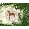 thumbnail image 2 of Rat Terrier Merry Christmas Ceramic Ornament 2.8 in x 2.8 in, 2 of 3