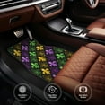 thumbnail image 6 of Vsdgher Mardi Gras1 Car Foot Mat Set of 4 Pieces Universal Floor Liner Car Accessories Fits Most Cars, Trucks, Vans, sedans, SUV, 6 of 7