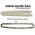 thumbnail image 2 of 1pcs 6" Chainsaw Chain Guide Plate Fits 6" Chain Mini Portable Load Chainsaw, Garden Chainsaw Guide Plate for Woodwork (6in-Guides), 2 of 5