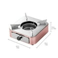 thumbnail image 2 of Compact Portable Stainless Steel Camping Stove, Small Indoor Cooker for Outdoor BBQ, Picnics & Travel, Durable & Windproof Design(Gold), 2 of 7