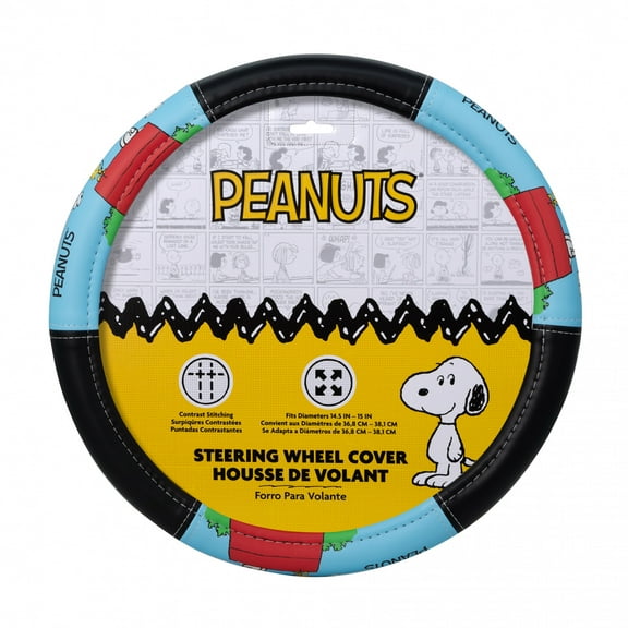 Peanuts Snoopy on Doghouse Steering Wheel Cover