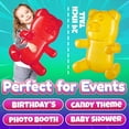 thumbnail image 5 of Rykon Inflatable Gummy Bears, Pack of 3, 24-Inch Big Blow Up Pool Toys, Birthday Party Supplies, Candy Land Theme Decorations & Fun Photo Booth Props, 5 of 7