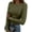 Army Green, variant on Women Long Sleeve Shirts Rib Knit Slim Fit Tops Fall Outfits Casual T-Shirt Underscrubs Layer Clothes White S