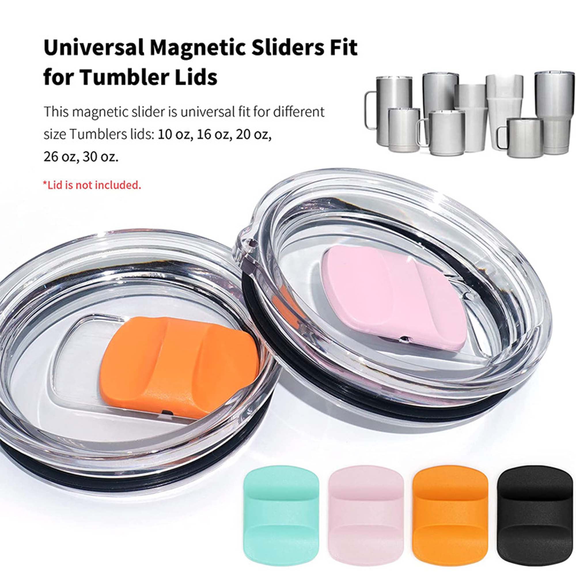 Covers For Yeti Magnetic Slider Replacement, 2-Pack Spill-Proof Maglsider  Fit For Yeti Rambler 20 oz…See more Covers For Yeti Magnetic Slider