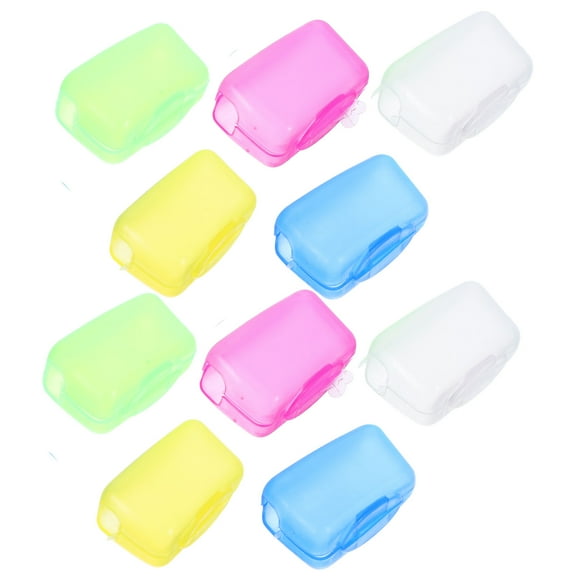 Hemoton 20 Pcs Toothbrush Head Protective Cover Travel Child 3.80X2.70X2.20CM