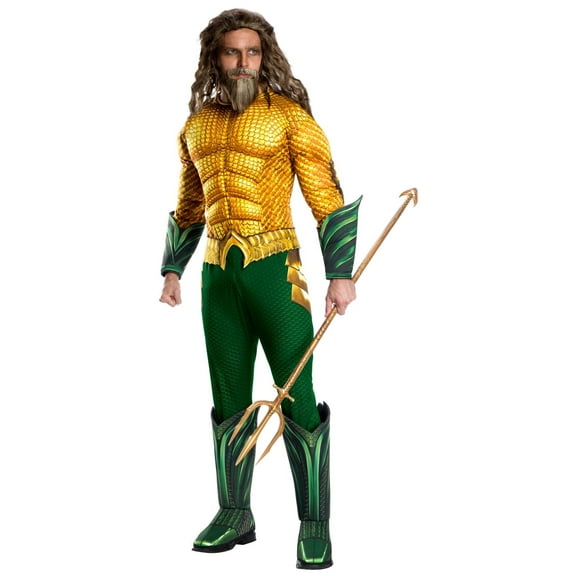 DC Comics Aquaman and the Lost Kingdom Aquaman Deluxe Costume for Adults by Rubies, Men's One Size
