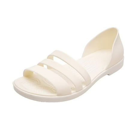 

JJtiger Jelly Plastic Sandals Women s summer non-slip soft sole
