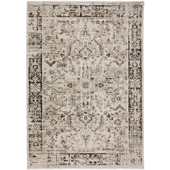 Dalyn Rugs Antalya Area Rug AY4 AY4SV5X8 Silver, 5'3" x 7'8"