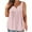 Pink, variant on lmcalzta Plus Size Tank Tops for Women Sleeveless Loose Fitting Pleated Shirts Summer Fashion Casual Tees