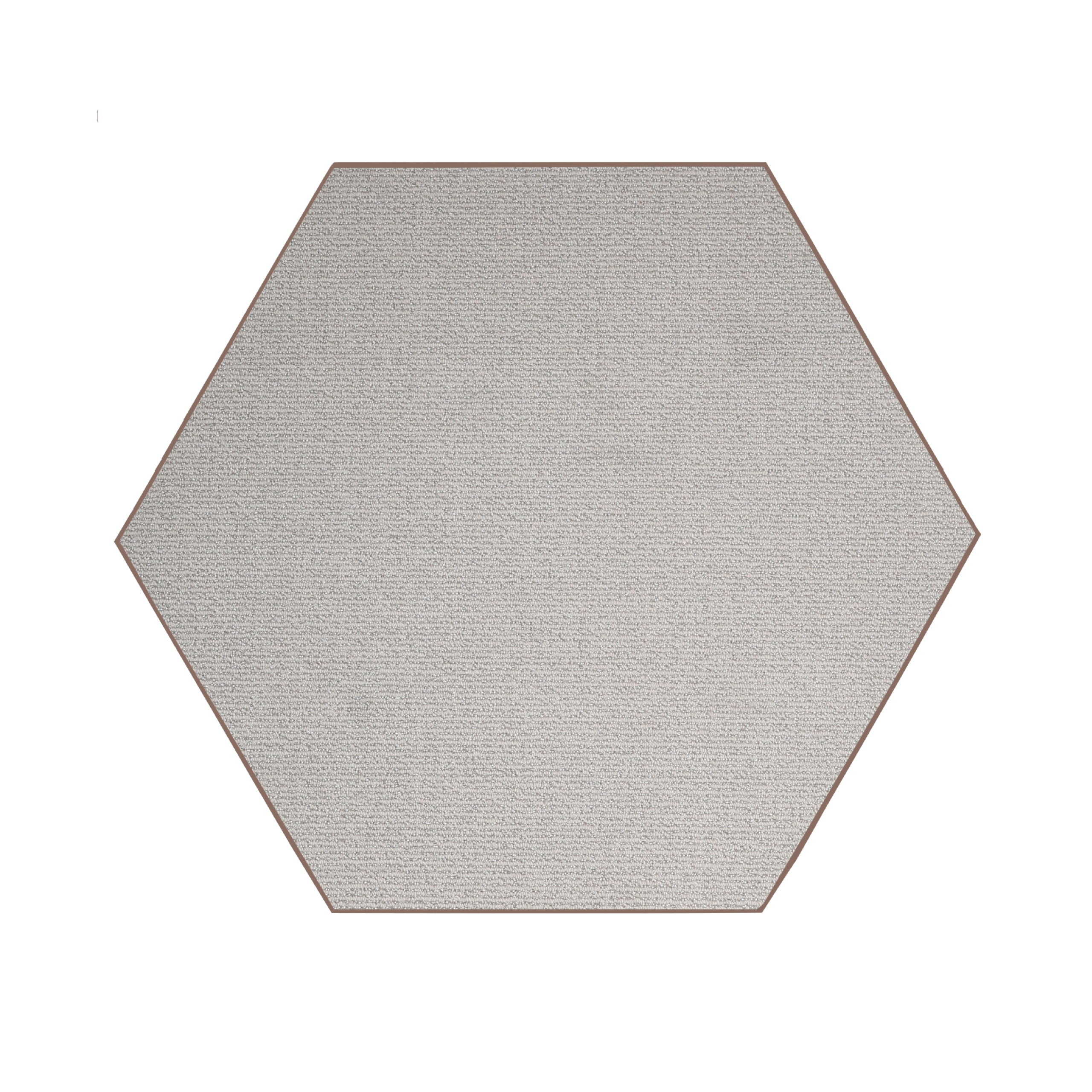 Decagon Rug Furnish My Place Iconic Rug - 5 ft. Hexagon, Beige, Custom Floor Rug ...