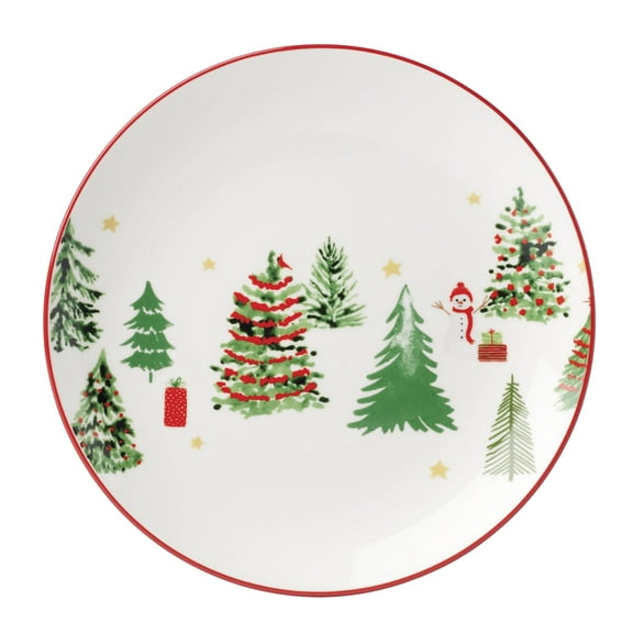 Oneida Merry & Bright Porcelain Accent Plates, Set of 4