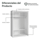 thumbnail image 4 of Ropero Closet Madesa Denver 2 Puertas Corredizas Blanco, 4 of 11