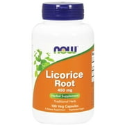 NOW Foods - Licorice Root 450 mg. - 100 Vegetable Capsule(s)