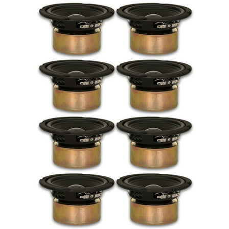 8 Goldwood Sound GW-5028/S Shielded 5.25" Woofers 130 Watt each 8ohm Replacement Speakers