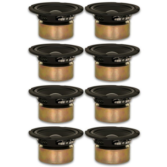 8 Goldwood Sound GW-5028/S Shielded 5.25" Woofers 130 Watt each 8ohm Replacement Speakers