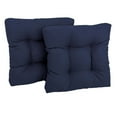 thumbnail image 1 of Coussin de Chaise de Salle à Manger Capitonné en Polyester Filé Carré de 19 Po (Ensemble de Deux), 1 of 2