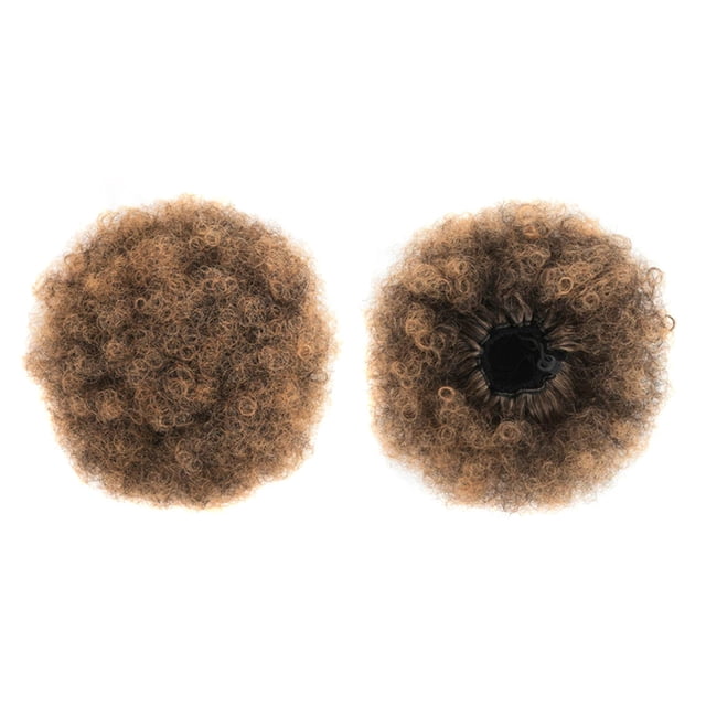 WIFKLSIIPG Drawstring Ponytail Extension for Black Women, Medium Short Synthetic Puff Ponytail for Natural Hair, Clip on Kinky Drawstring Curly Ponytail Bun