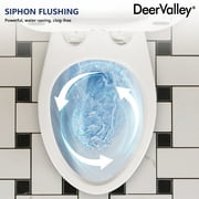 DV-2F0145 21 ADA High 2-piece Toilet , Comfortable Seat Height Dual-Flush Elongated Two-Piece Floor Mounted Toilet (Seat Included)