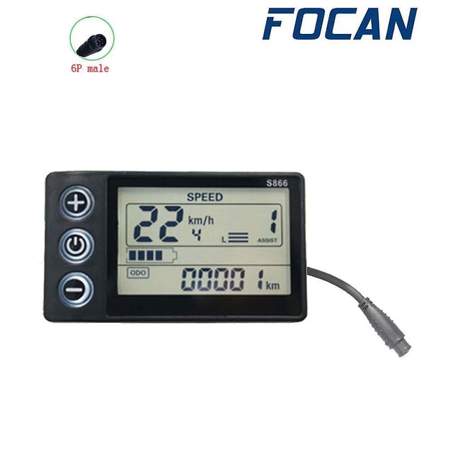 24v/36v/48v/60v Waterproof Lcd Display S866 Brushless Motor Controller Panel Dashboard For Electric Bicycle Bike E-bike Scooter