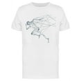 thumbnail image 1 of Running Man Artistic Design T-Shirt Men -Image by Shutterstock, Male Small, 1 of 2