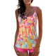 thumbnail image 1 of MKLEKYY Trajes De Baño Mujer Control Abdomen Women Fashion Strap Swimsuit Print Bikini Women Digital Bathing Size Plus Adjustable Swimwear Set Split Suit Bikini Swimwears Tankinis Set, 1 of 6