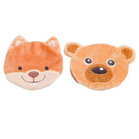 Ouchies Reusable Chipmunk & Bear Plush Ice Pack 2/Pack