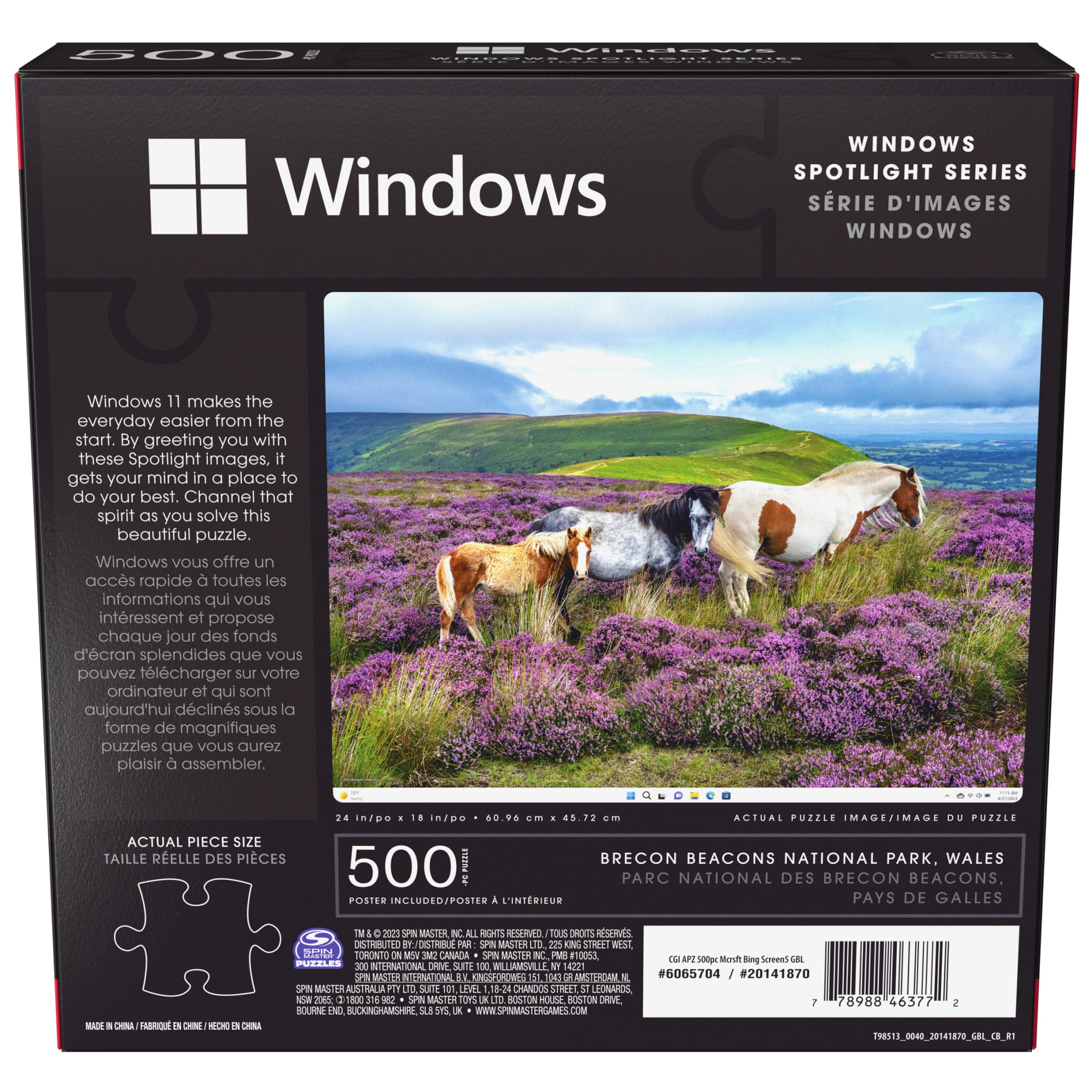 Microsoft Windows Spotlight Series 500-Piece Puzzle Wales Landscape, for Ages 8 and up