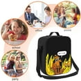 thumbnail image 3 of This is Fine Dog Fire Funny Meme Insulated Lunch Bag Lunch Box Lightweight Durable Lunch Tote Bag Portable Reusable Lunch Box Tote for Work Sport Picnic Camping, 3 of 7