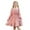 #A12-Pink, variant on Abcomgle Girls Long Sleeve Dresses 10-12 Polka Dots Smocked Puff Sleeve Girls Midi Dresses Cute Square Neck Sundresses Summer Tiered Dresses.9-10 Years