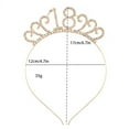 thumbnail image 4 of Sonducket Fabulous Sash Shoulder Strap Crystal Hair Hoop Accesorios universales para fiestas de cumpleaños 18 años Regalo de ducha para Ropa, zapatos y accesorios Miscelánea 30, 4 of 6