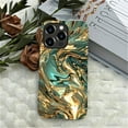 thumbnail image 7 of FKBRCL4U Compatible with iPhone 13 Pro Max Case, Abstract Gold Teal Fluid Art Pattern for Girl Full Body Design Soft Silicone Drop Shock Scratch Protection for iPhone 13 Pro Max, 7 of 7