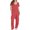 Red, variant on Women's Jumpsuit Soft Fabric Casual Loose Short Sleeve Spring Summer Autumn Daily Wear