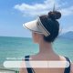 thumbnail image 4 of Sombrero de sol con protección Uv para mujer, gorra vacía de verano, ala grande, ciclismo al aire libre, sombra facial, nuevo, 4 of 5
