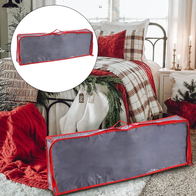 Christmas Decoration Clearance!Giyblacko Christmas Storage Rack Spacious Under Bed Holiday Wrapping Paper Container Perfect For Gift Wrapping Ribbons Bows Wrapping Etc