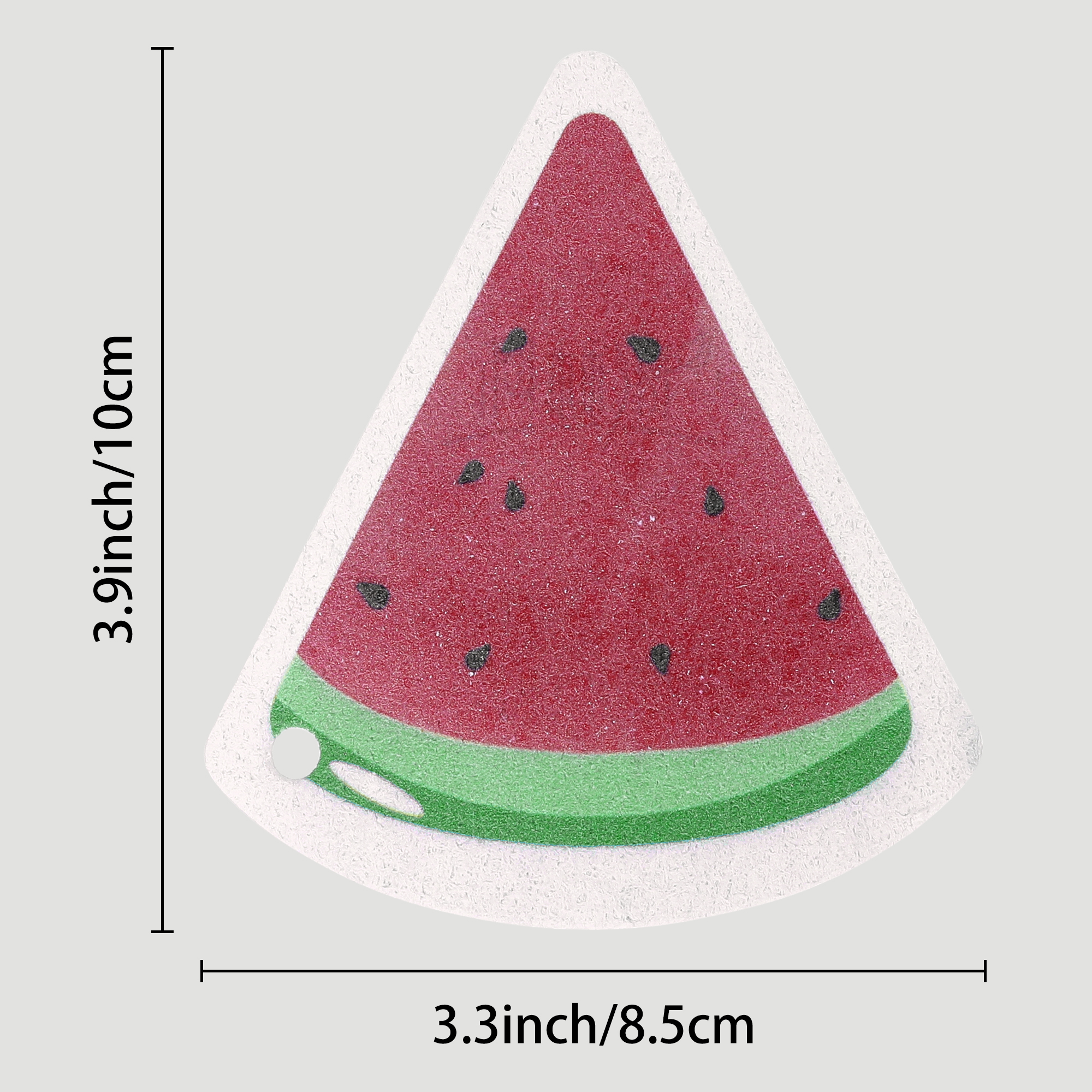 Unique Bargains Cute Sponge Scrubber Cellulose Cleaning Sponges for Kitchen Red 3 Pack